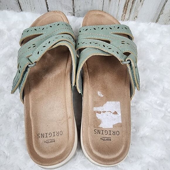 Earth Origins Sandra Slide Sandals Seafoam Size 8.5 - Picture 9 of 9